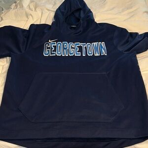 Nike Navy Blue Georgetown Hoodie short sleeve
